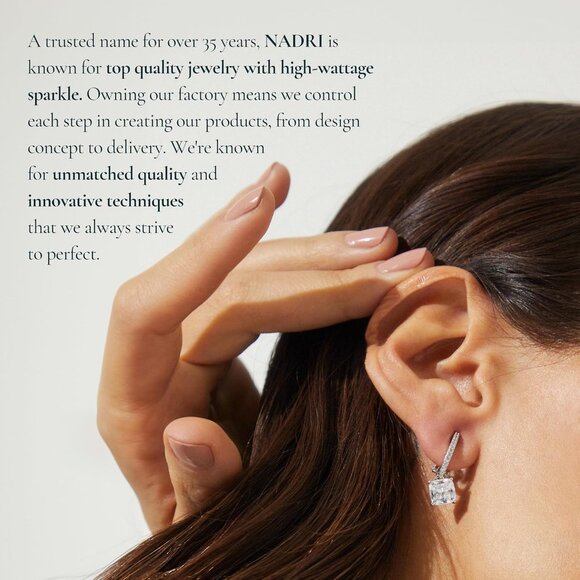 Women Bridesmaid Hypoallergenic Small Stud Cubic Zirconia Earrings - Picture 6 of 6